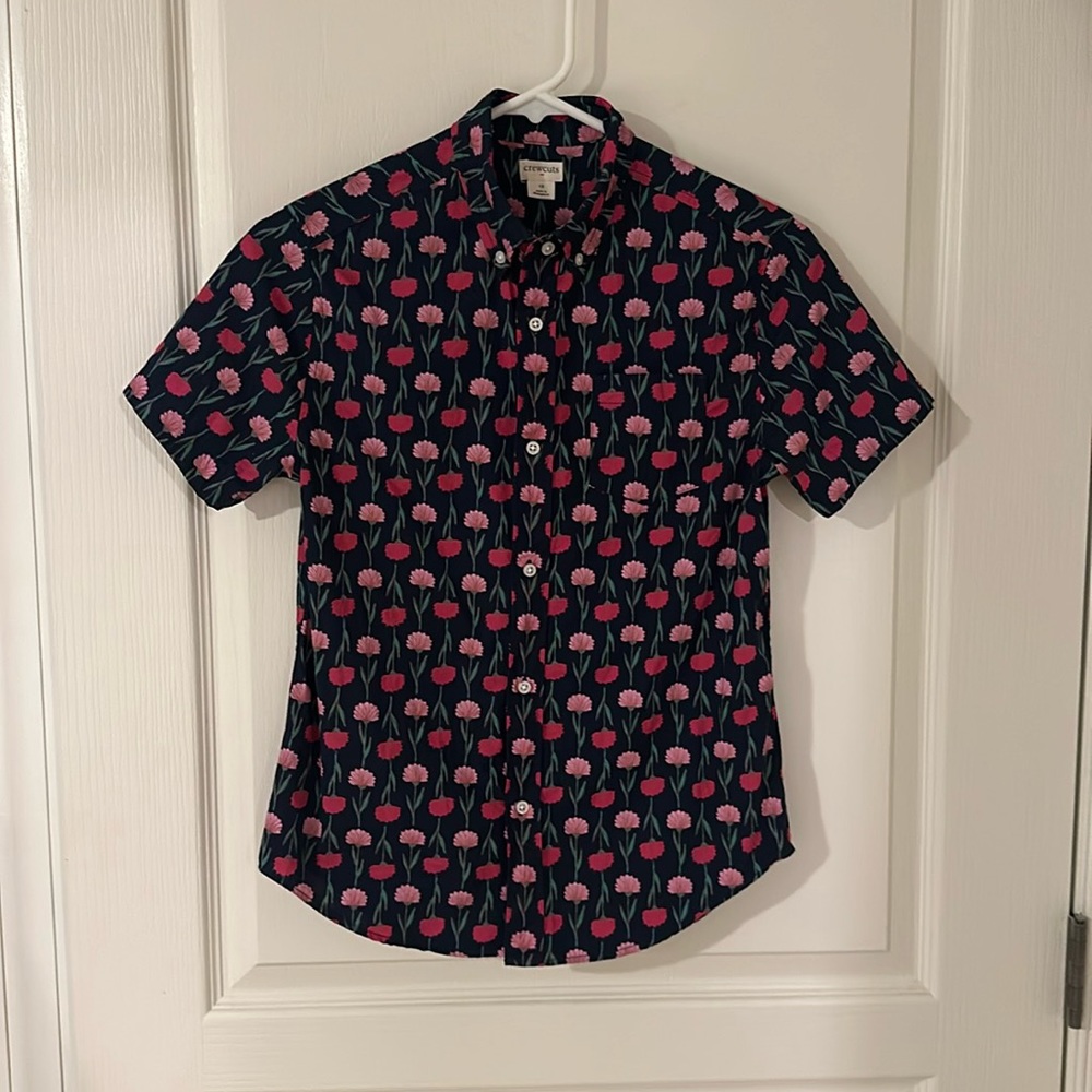 JCrew Crewcuts Boys Floral Button-down